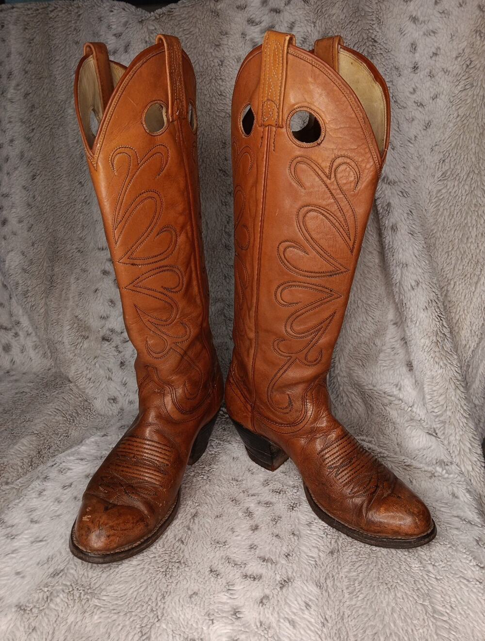 Vintage Tony Lama Dan Post Tall Womens Boots Size 7 C *Pre-Owned*